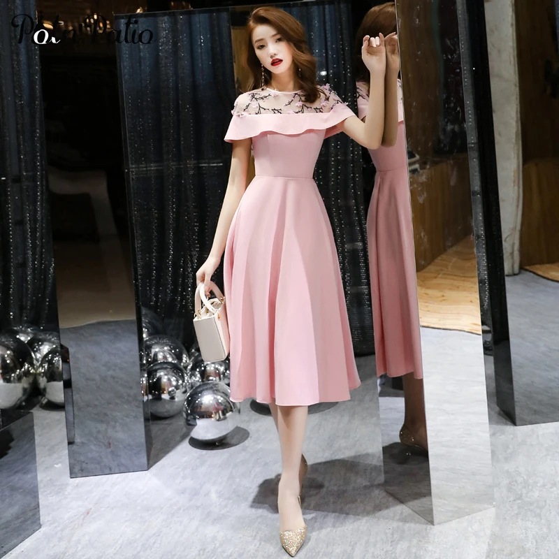 Vestidos semi largos elegantes Clearance