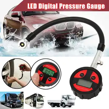 

0-200PSI Metal Digital Tire LCD Manometer Air Pressure Gauge Vehicle Manometer Tyre Pressure Tester Tire Repair Tools