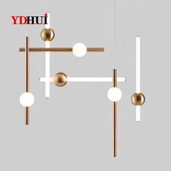 

Modern Simple Lighting Style Nordic Restaurant Bar Art Front Desk Net Cafe Restaurant Shop Net Red Chandelier