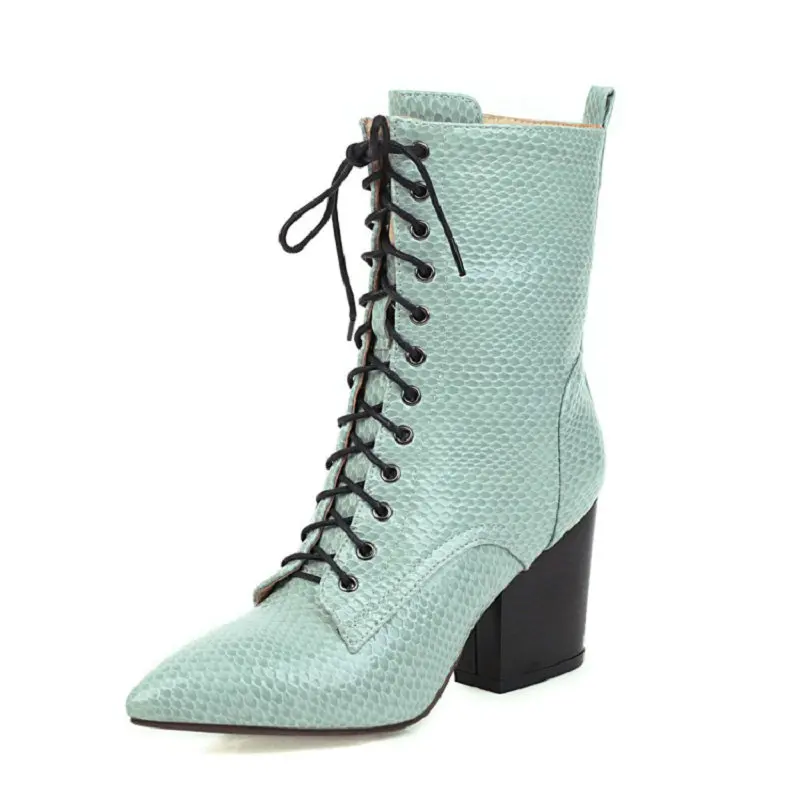 leather ankle boots with fur