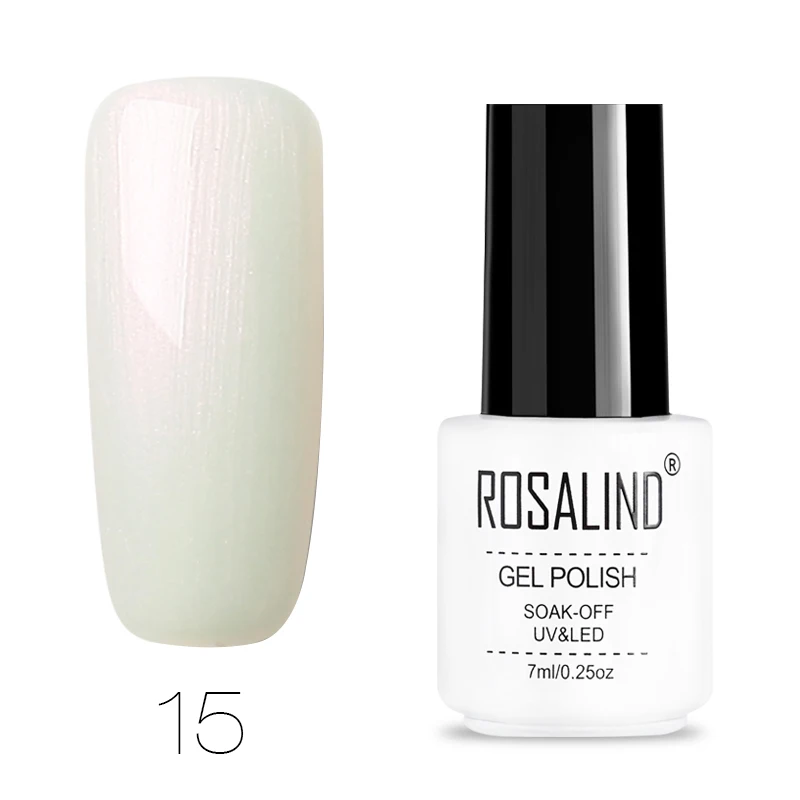 15 ROSALIND Гель-лак для ногтей все для маникюра Полупостоянный Vernis верхнее покрытие УФ светодиодный Гель-лак впитываемый для ногтей художественный Гель-лак для ногтей - Цвет: 15