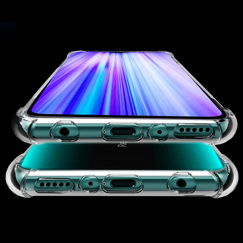 Прозрачный чехол из ТПУ для Xiaomi Redmi Note 8 Pro мягкий силиконовый телефона прозрачная