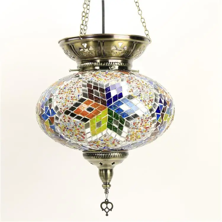 

Newest Stytle Turkey Ethnic Customs Handmade Mosaic Lamp Romantic Cafe Restaurant Bar Tree Pendant Light Bar Pendant Lamp lustre