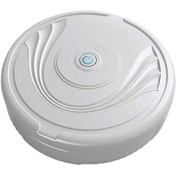 

Home Automatic Sweeping Vacuuming Robot Floor Cleaning Robot Vacuum For Pet Hair, Hard Floor, Medium-Pile Carpets White