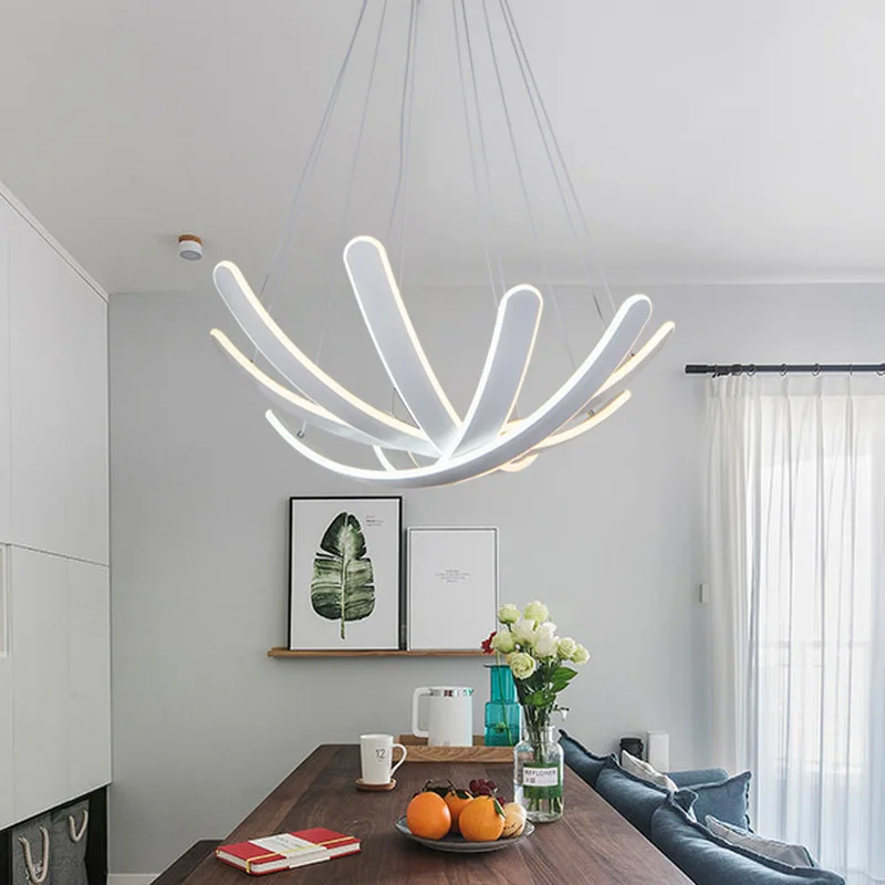 modern decor LED acrylic Chandeliere for Restaurant Study lamp Living Room Suspendsion Corridor Lighting Fixtures | Лампы и освещение