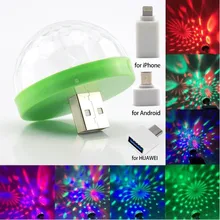 Мини-дискотека, светодиодный, портативный, USB, для сцены, вечерние, украшения, DC 5 В, USB, магический шар для дома, караоке, красочный эффект, диджейское освещение