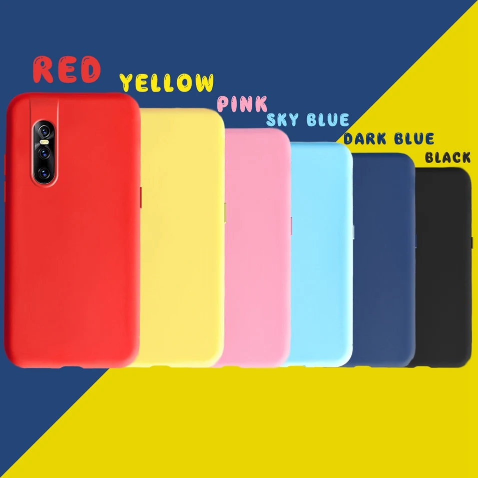 Pink Silicone Cover For Vivo V15 Pro For Vivo V15 Pro Case