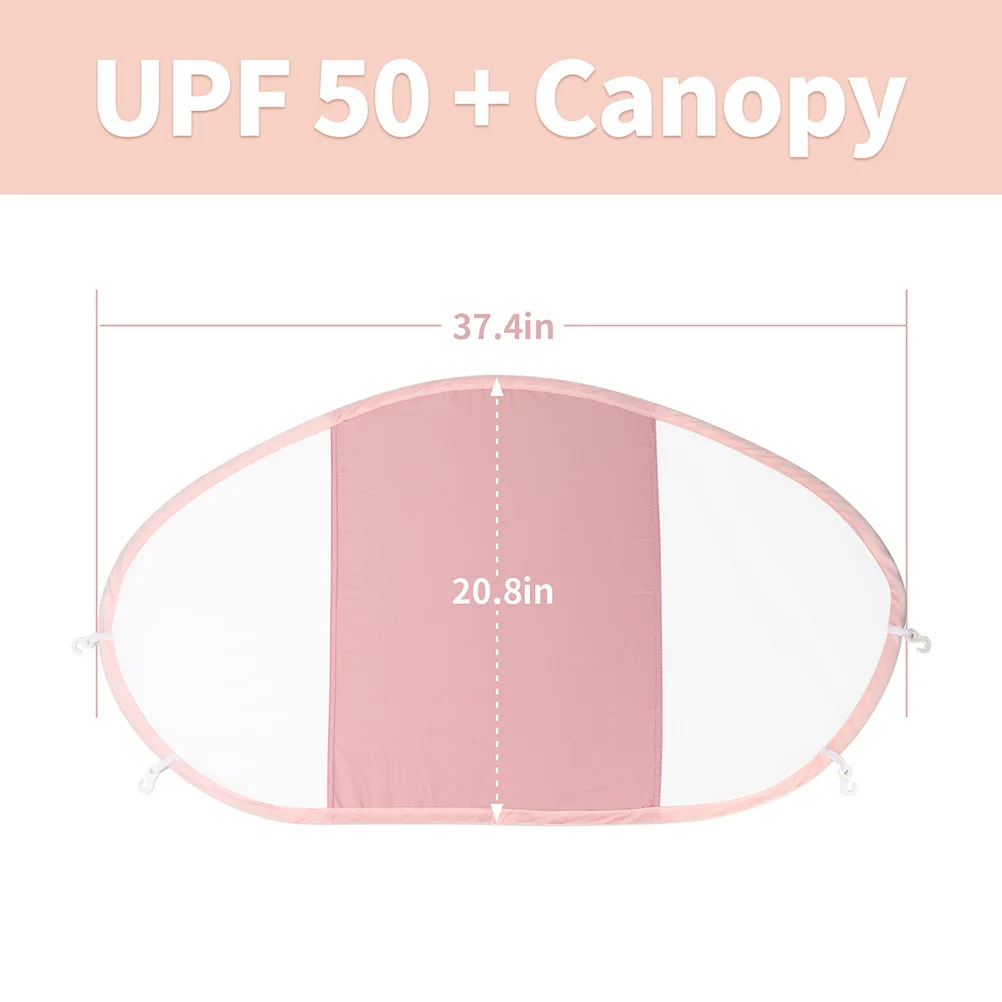Baby Swim Float Removable Canopy UPF 50+ UV Sunshade Separately Only Canopy Swim Pool Ring Accessories 5