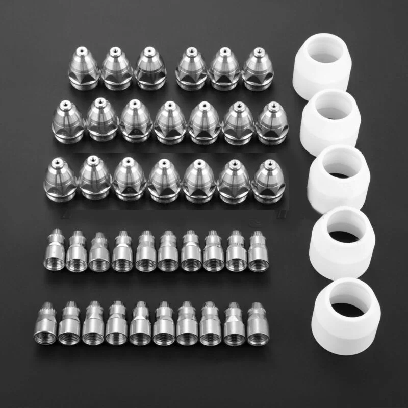 

P-80 Plasma Cutter Torch Consumables Plate Machine Parts Silver Cup 1.3 80Amp