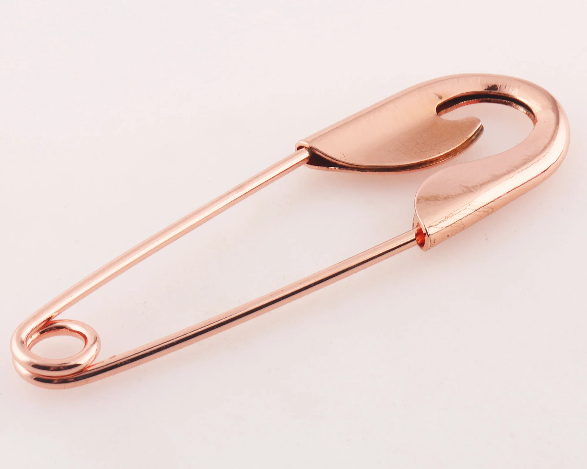 Large Craft Safety Pins Gold/Rose Gold Plated Safety Pin Brooch Stitch  Markers,Metal Safety Pins Loops Charms Jewelry-4(10cm) - AliExpress