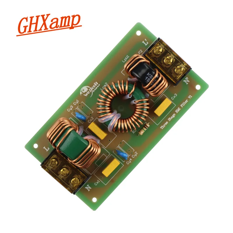Плата источника питания для фильтра EMI Ghxamp 10A усилителя 3-ступенчатый фильтр плата