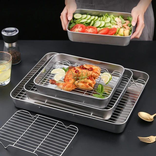 Sheet Pan With Removable Cooling Rack Set Stainless Steel Sheet