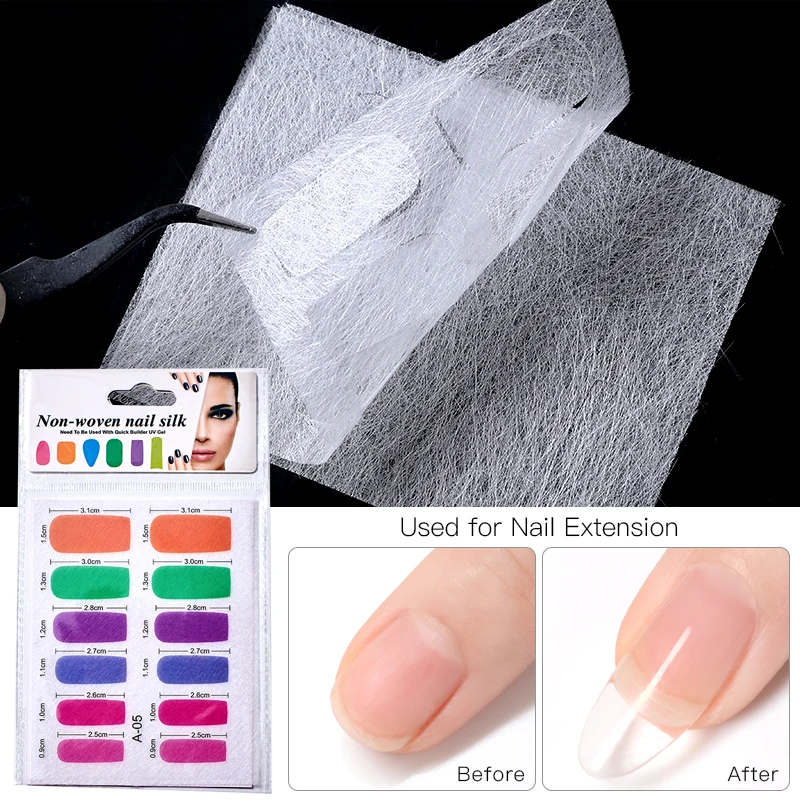 

Non-Woven Silks Fiberglass for Nail Extension Form UV Gel Building Fiber French Acrylic DIY Manicure Accessory