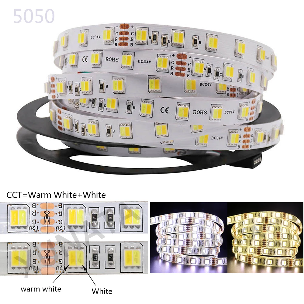 5 м 300 светильник 5050 5054 Водонепроницаемая светодиодная лента 12 в RGB RGBW RGBWW
