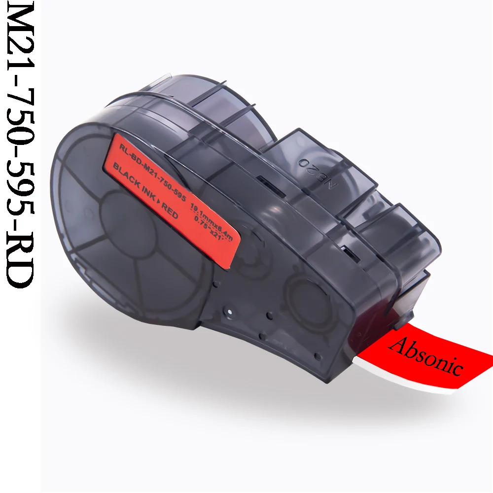 19 1 мм лента для маркировки M21 750 595 черный на белом WT Совместимость с Brady BMP21 PLUS IDPAL