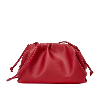 

Luxury Handbags Women Bags Designer Fashionable Versatile Atmospheri Cone-shoulder Messenger Holding Split Leather Dumpling Bag
