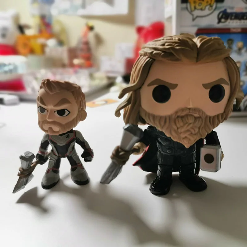 Funko Pop Marvel Мстители эндшпиль Тор#482 Виниловая фигурка куклы игрушка Марвел Тор ПВХ Фигурки игрушки подарки для детей