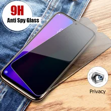 Anti peeking vidro temperado para samsung a50 a40 a30 a20 a40 a70 anti spy protetor de tela para samsung um 50 40 30 20 10 70 vidro