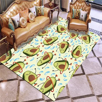 

Avocado Carpet Green Fruit Baby Play Mat Rug Home Room Rug 3D Print Colorful Outdoor Carpet For Kids Living Room Bathroom Carpet