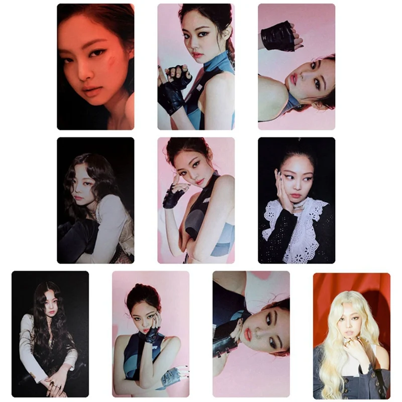10 шт./компл. Kpop Blackpink Kill This Love Photo Stikcy Card Дженни Лиза стикер для фотостудии альбом карты с кристаллами стикер
