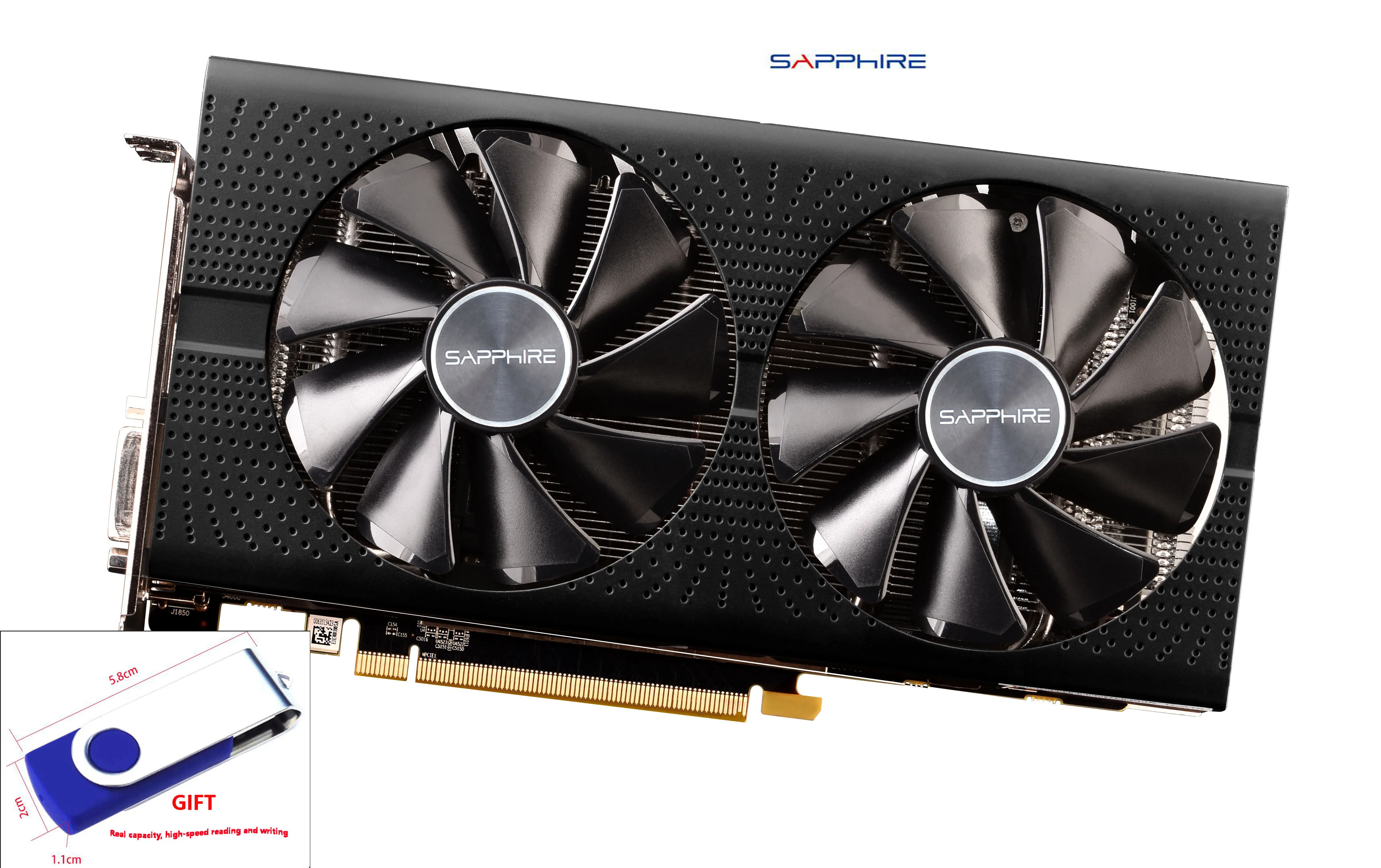 Б/у, SAPPHIRE видеокарта RX 580 4 Гб 256Bit GDDR5 видеокарты для AMD RX 500 серии VGA карты RX580 (2048 SP) с 32 Гб U диском|Графические карты| | АлиЭкспресс