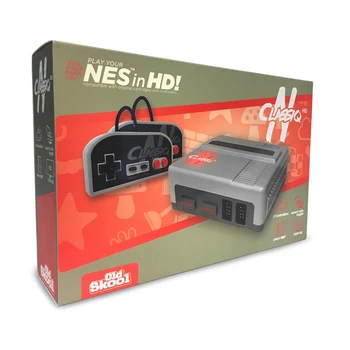 Console per videogiochi Clone NES a 8 Bit clasiq N HD compatibile versione NTSC Slot per cartucce 72P 2 pezzi controller cablati