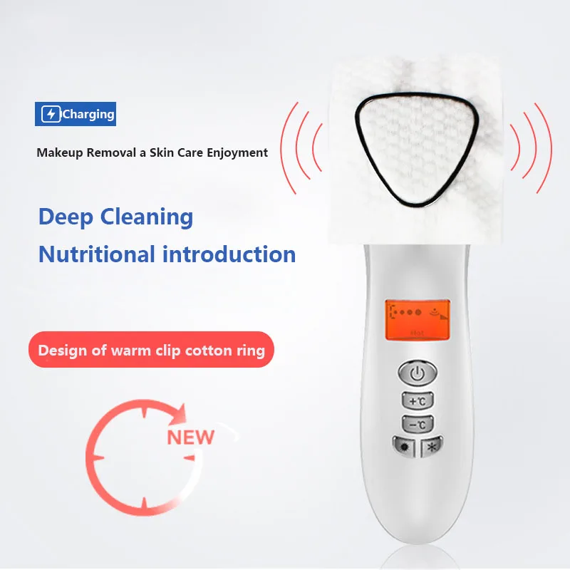 Ultrasonic Cryotherapy LED Hot Cold Hammer Facial Lifting Tightening Vibration Massager Face Body Spa Import Export Beauty Salon