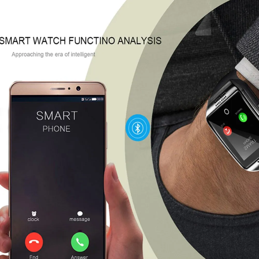 HotBluetooth Smartwatch камера Смарт часы трекер спорт поддержка SIM TF карта IOS Android