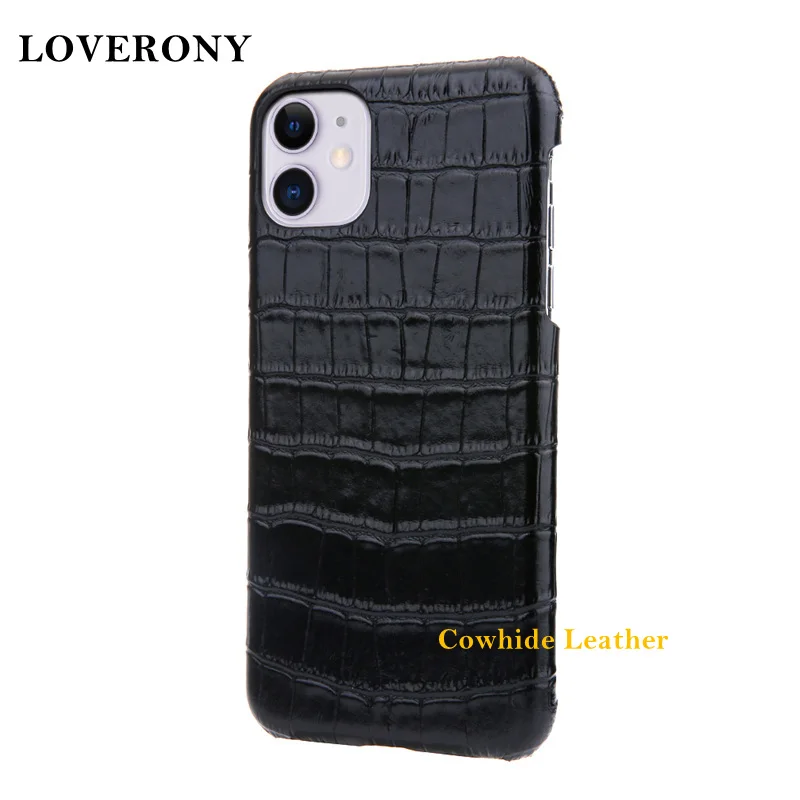 

LOVERONY Luxury Leather Case For Apple iPhone X XR XS MAX Crocodile Grain Cover For iPhone 11 PRO MAX Anti-knock Business Case