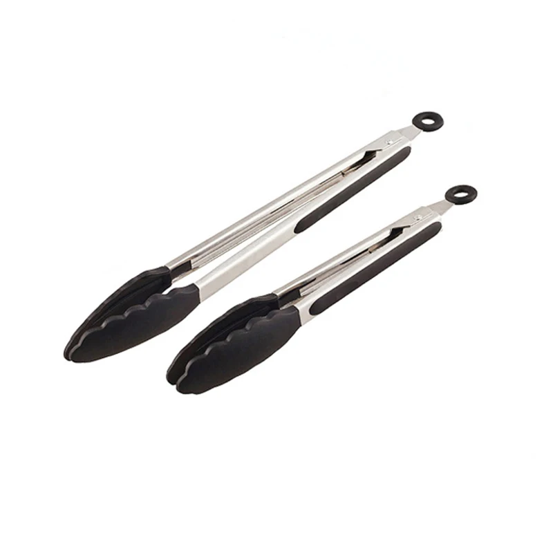 

Nylon BBQ Grilling Tong Salad Bread Serving Tong Non-Stick Kitchen Barbecue Grilling Cooking Tong with Joint Lock