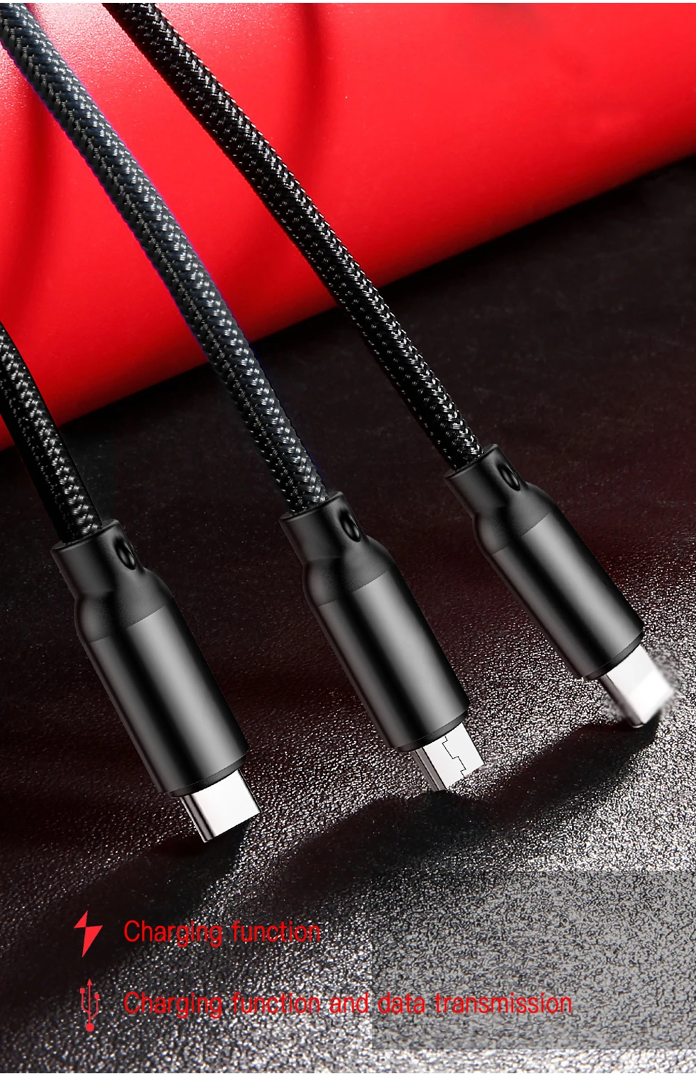 3 в 1 Usb зарядный кабель мобильного телефона Micro type кабель usb-c/HDMI для MacBook Pro Iphone Xs X 8 7 6 Android samsung huawei Xiaomi зарядное устройство Шнур