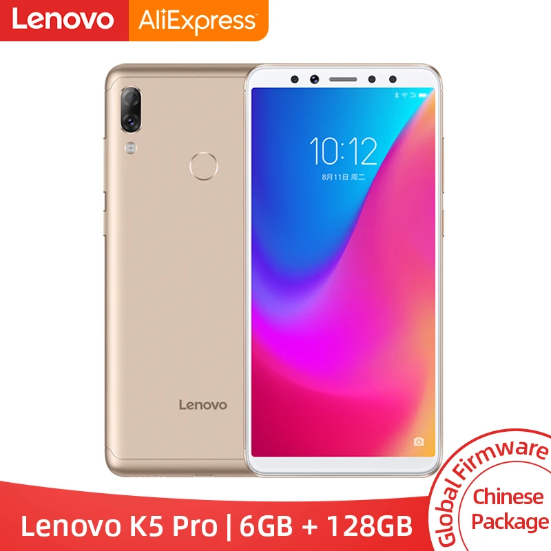 Глобальный Встроенная память lenovo K5 Pro 6 ГБ 128 Snapdragon 636 Octa, четыре ядра, смартфон, четыре камеры 5,99 дюймов 18:9 4 аппарат не привязан к оператору