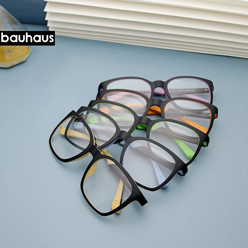 2140 bauhaus большая оправа для очков 2019 Женская Большая мужские оправы ультратонкие очки черные очки|Мужские