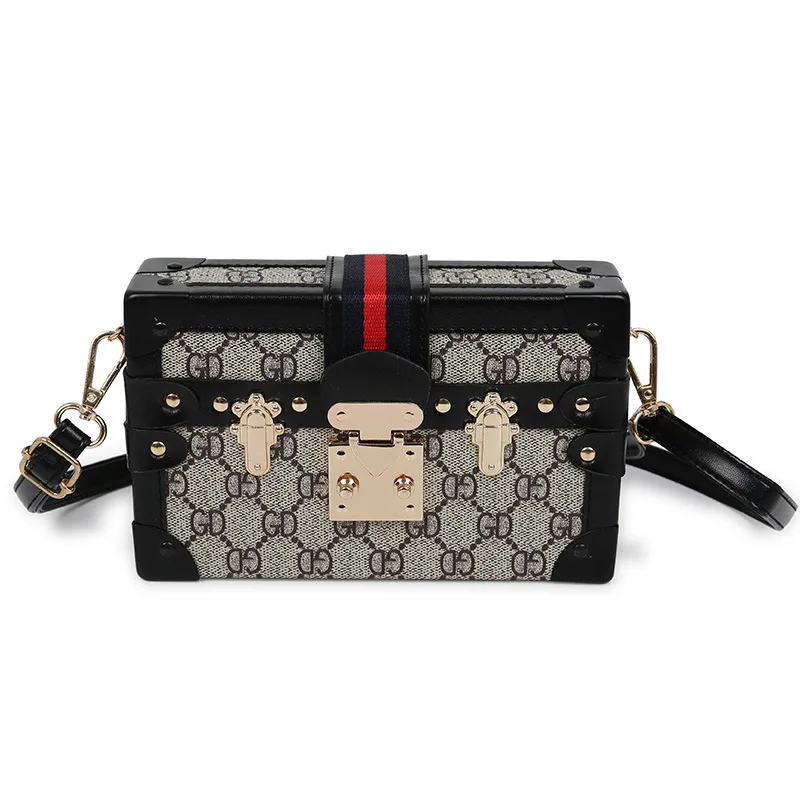 

Women Bags Messenger Bag Girl Shoulder Bags Female Bag Box Bag G Letter Brand Fashion Wallet Vintage Embroidered Diamond Pattern
