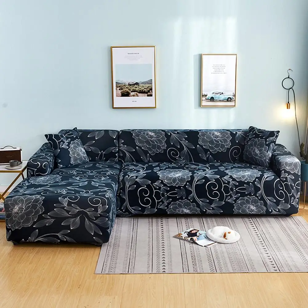 Наборы чехлов для диванов для гостиной l-образные эластичные чехлы для диванов удобные Угловые чехлы для диванов протектор для украшения дома# 4O