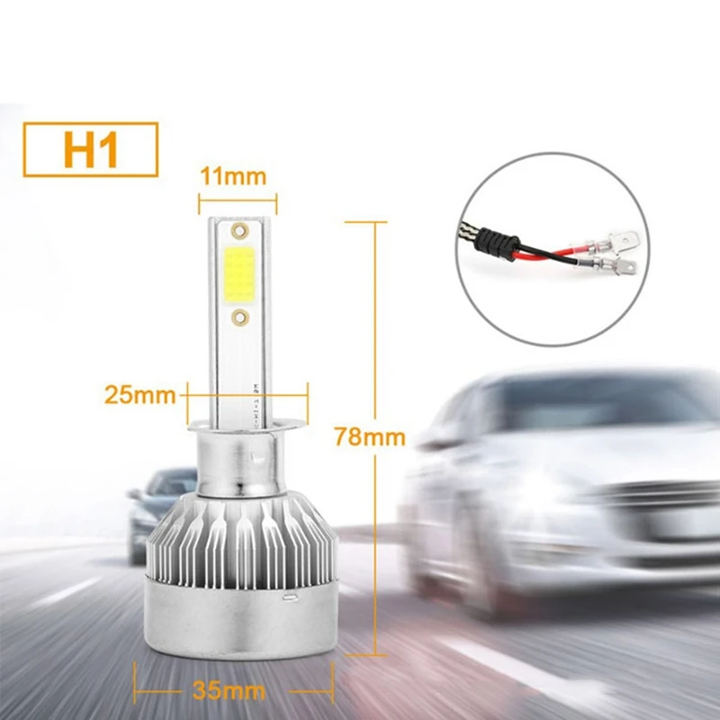 2 шт. Авто светодиодные фары немой конденсатор вентилятора ближнего света C6f H1 6000k белая лампа для Honda Crv 2007 2011 модификация автомобиля