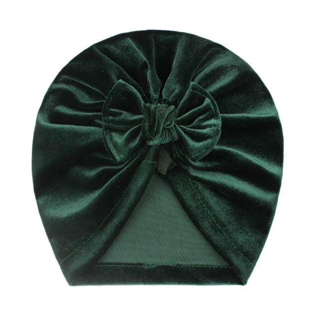 Solid Baby Cotton Beanies Cute Bear Ear Bowknot Turban Hats Sweet Soft 0-4T Elastic Caps For Newborn Baby Boy Girls Headwraps 09