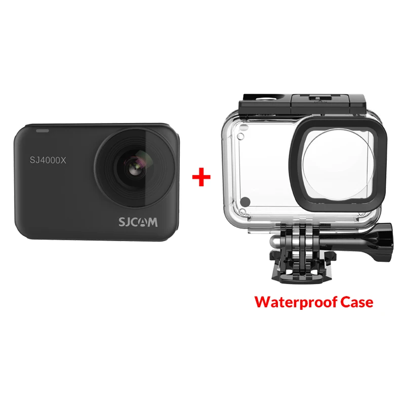 Add Waterproof Case SJCAM SJ4000X GYRO Body Водонепроницаемая Экшн-камера 4K Wifi Пульт дистанционного управления 2,3" сенсорный экран Спортивная камера 12MP видео камкодер - Цвет: Add Waterproof Case