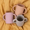 Baby Drinking Cup BPA Free Soft Silicone Double Handle Liquid Feed Gargle Mug Learning Feeding Cups Newborn Accessories 2