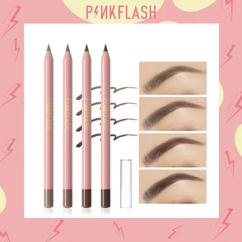 

1PC Classic 4-color Wooden Pole Eyebrow Pencil Long Lasting Waterproof Sweat-proof Non-stripping Color Beauty Cosmetic TSLM1