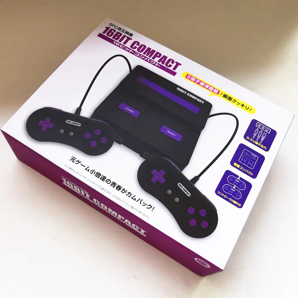 16 битная компактная ретро система для ТВ и видеоигр SNES/SFC|Игровые консоли| |