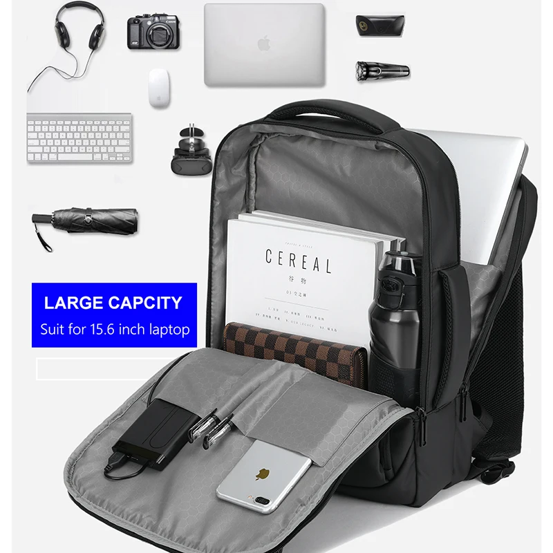 2022 15 Inch Waterproof Laptop Backpack Men and Women Daily Business Office School Backpacks Computer Bag