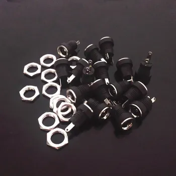 

50pcs/lot Wholesale high quality DC power socket all copper 5.5*2.1 5.5*2.5 2 feet