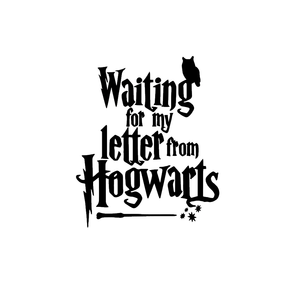 Modern-waiting-for-my-letter-from-Hogwarts-Vinyl-Wall-Stickers-Decor-For-Living-Room-Kids-Room 副本