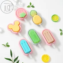 Силиконовая форма для Фруктового мороженого с крышкой, форма для льда, домашняя форма для мороженого, форма для мороженого