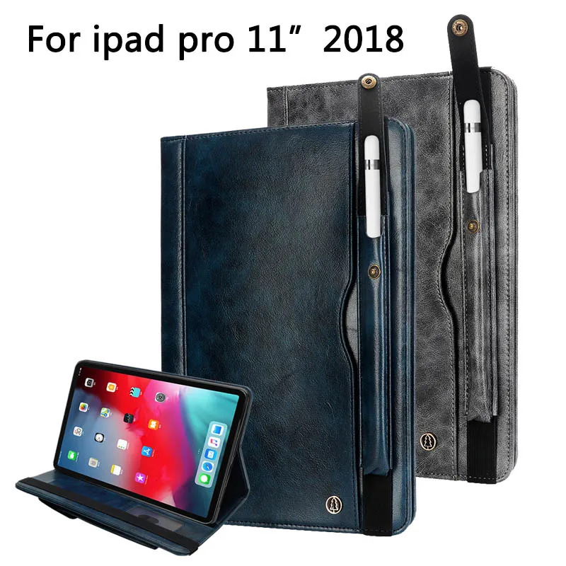Чехол для iPad Pro 11 дюймов 2018 чехол премиум-класса из искусственной кожи роскошный