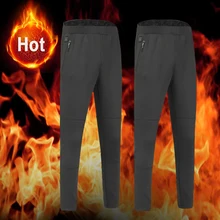 Зимние походные брюки для пеших прогулок, брюки, регулируемые смарт-леггинсы с USB подогревом, базовый слой, эластичные теплые штаны