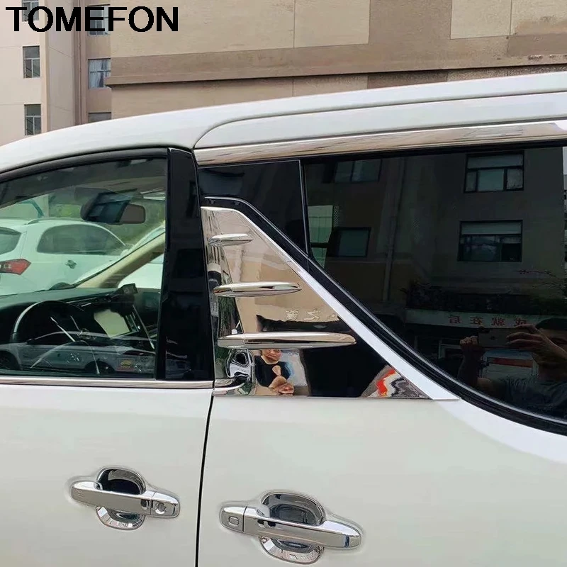 TOMEFON для Toyota Alphard Vellfire B столб средняя стойка оконная дверь Гальваническое украшение крышка отделка SS