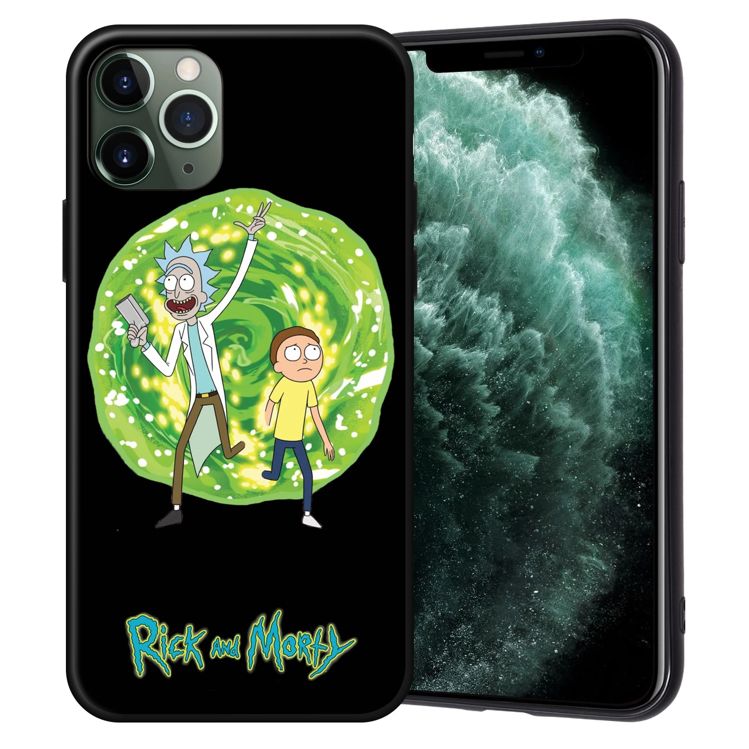 Рик и Морти черный чехол ТПУ для iPhone XR XS Max X Coque для iPhone 11 Pro Max чехол для iPhone 7 8 6 6S Plus 5 5S SE Fundas - Цвет: H7243