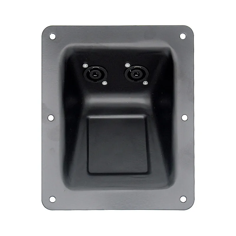 Quadrado Terminal Alto-falante Duplo Nl4 Soquete Placa de Entrada 170*140 para Linha Portátil Orador Disposição Console Mixer Áudio 1pc